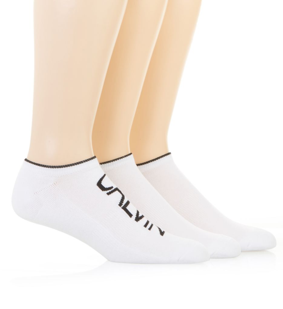 Logo Cushion No Show Socks - 3 Pack-acs