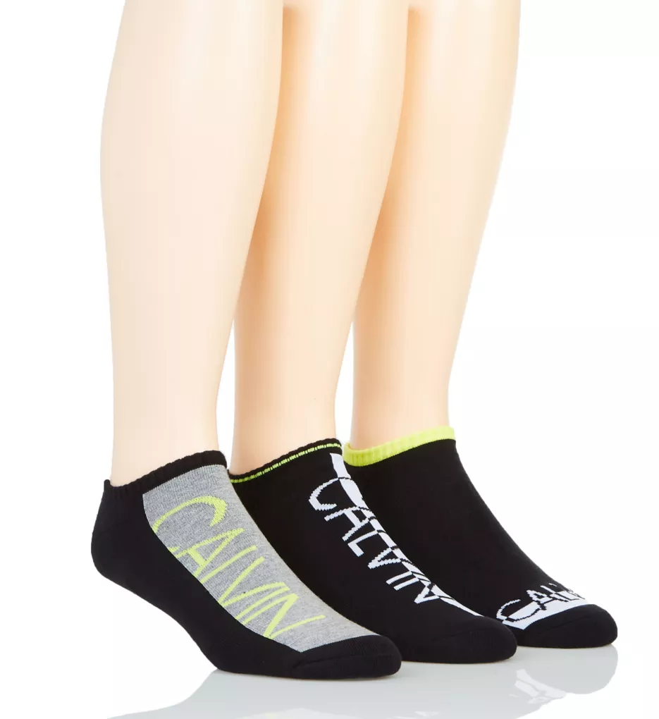 Logo Cushion No Show Socks - 3 Pack