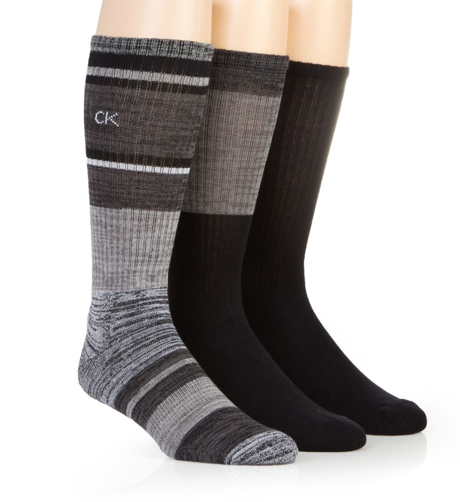 Organic Cotton Cushion Crew Socks - 3 Pack-acs