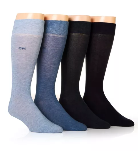 Calvin Klein Flat Knit Dress Crew Sock - 4 Pack 213DR09