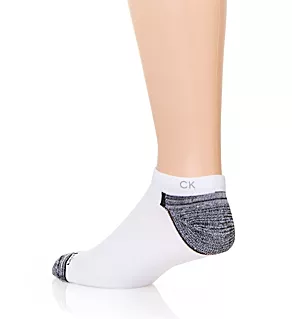Microfiber Performance No Show Sock - 3 Pack WHT O/S
