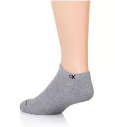 Basic Cushion No Show Sock - 6 Pack Grey Heather Assorted O/S