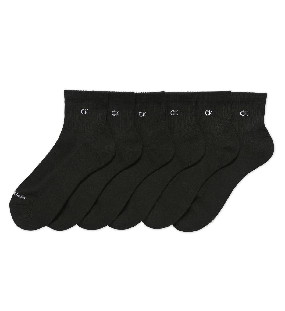 Basic Cushion Quarter Sock - 6 Pack-acs