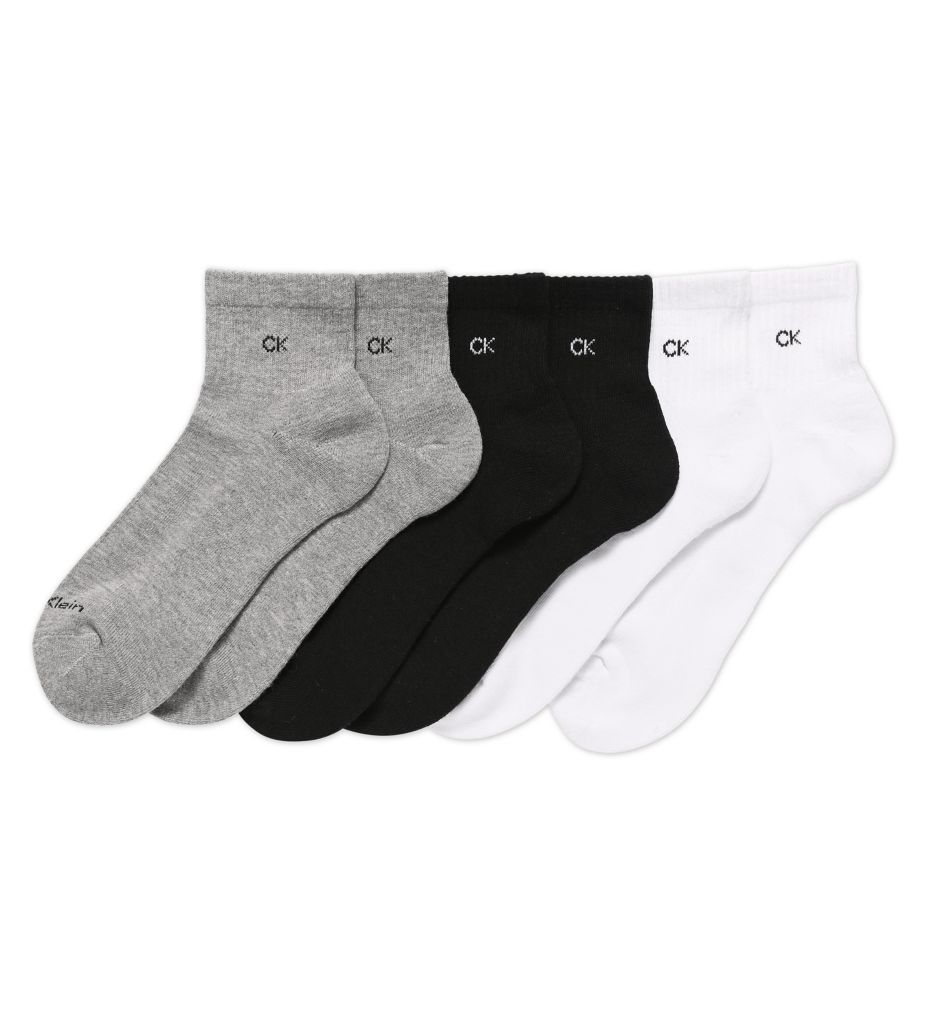 Basic Cushion Quarter Sock - 6 Pack-acs