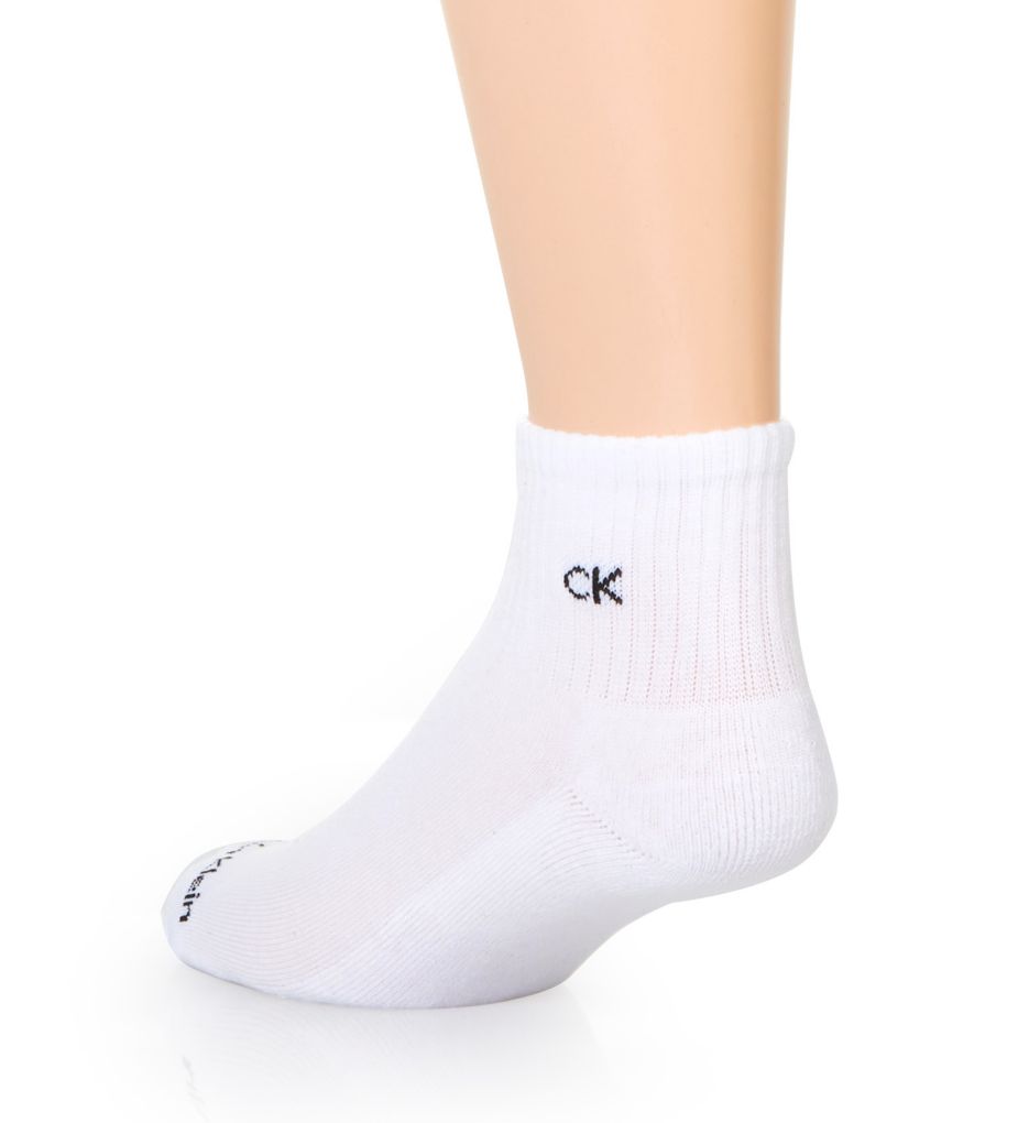 Basic Cushion Quarter Sock - 6 Pack-bs