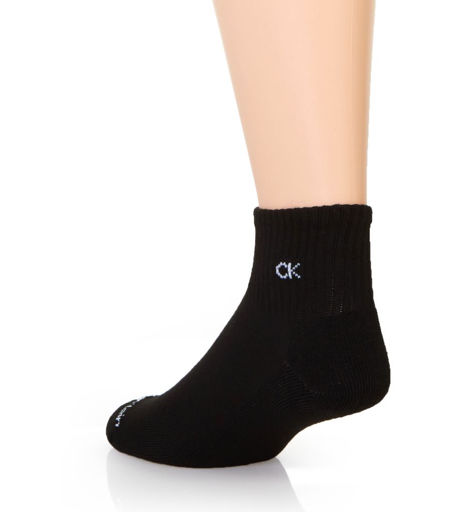 Basic Cushion Quarter Sock - 6 Pack-bs