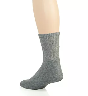 Cushion High Quarter Socks - 3 Pack Grey Heather O/S