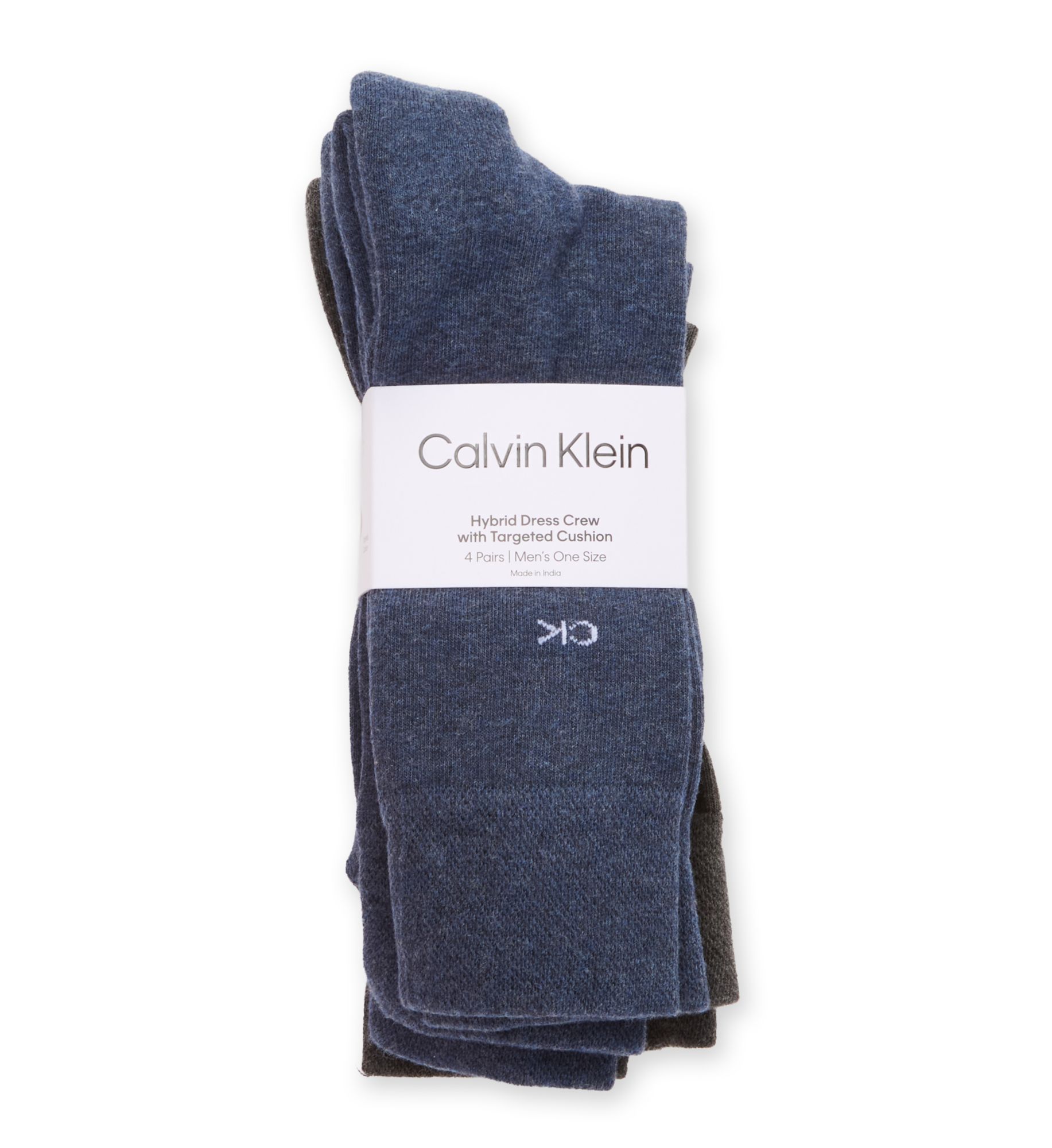 Calvin Klein Hybrid Cushion Dress Crew Sock - 4 Pack 241DR07 - Image 1
