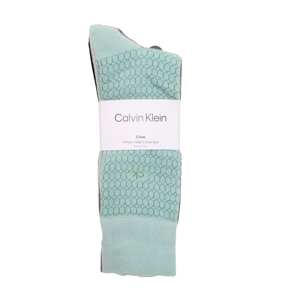 Calvin Klein Combed Cotton Dress Crew Sock - 4 Pack 261DR04 - Image 1
