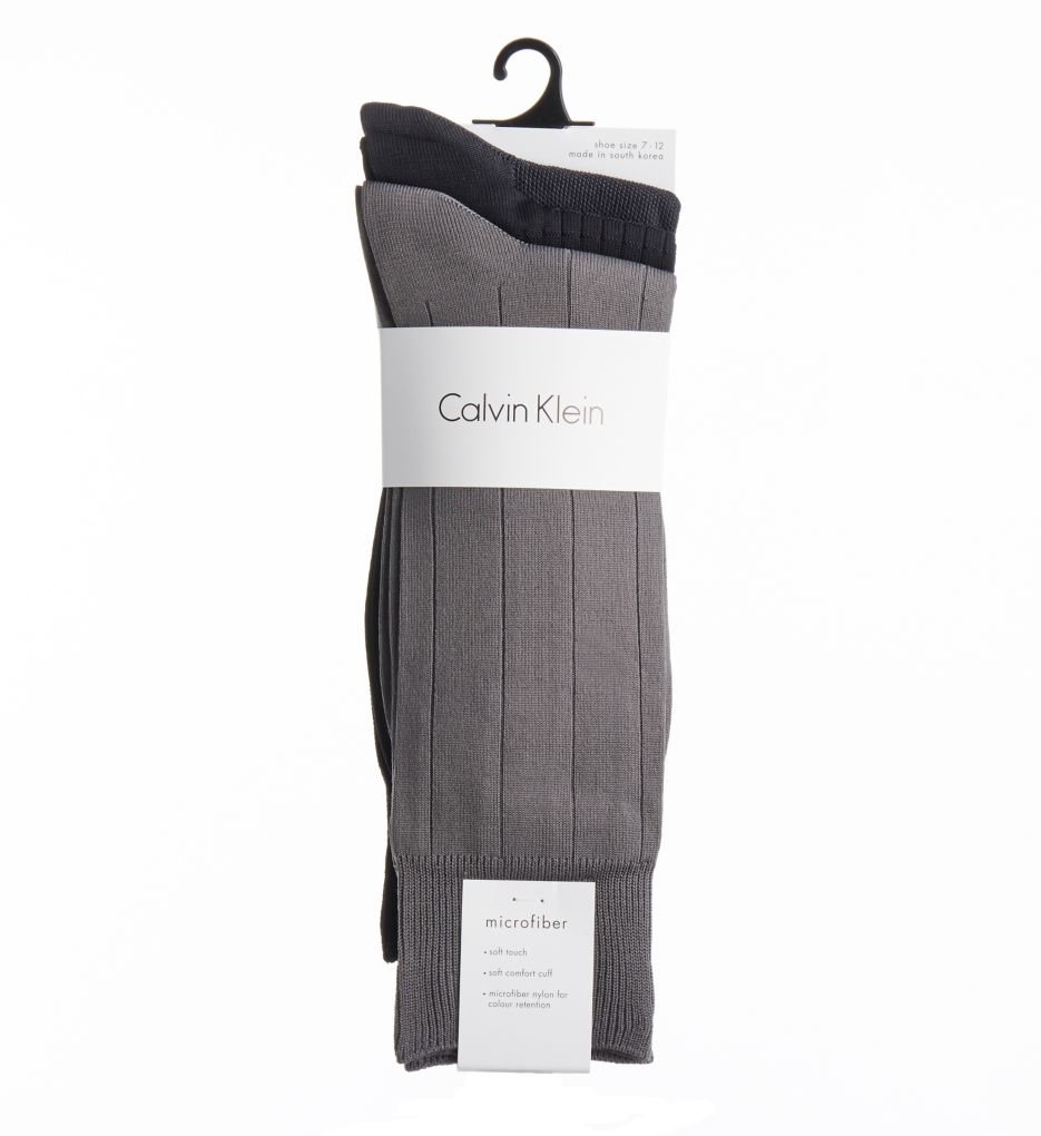 Calvin Klein Microfiber Assorted Socks - 3 Pack-fs