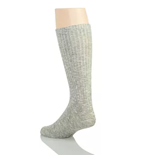 Cotton Rich Casual Rib Socks - 3 Pack Charcoal O/S