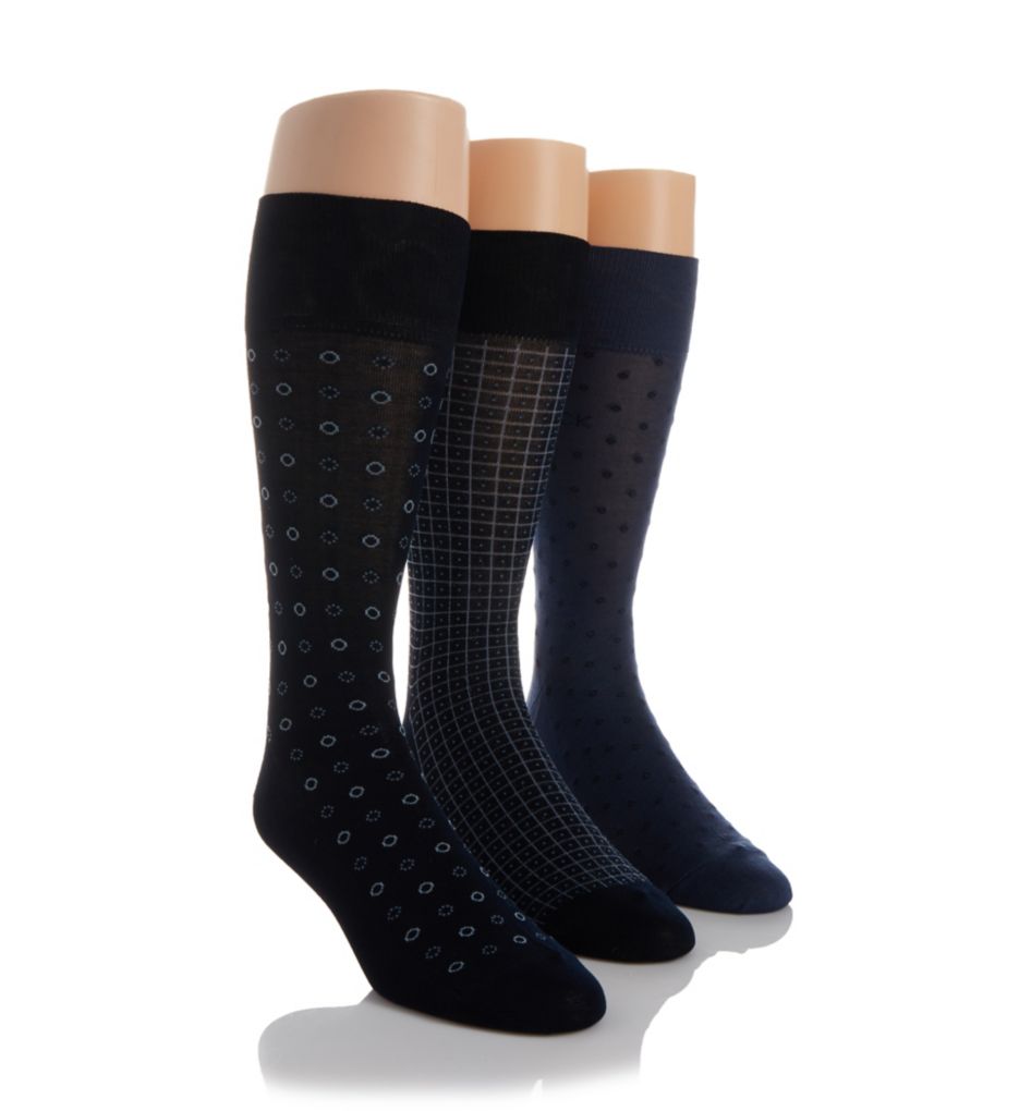 Microfiber Assorted Dress Sock - 3 Pack-acs