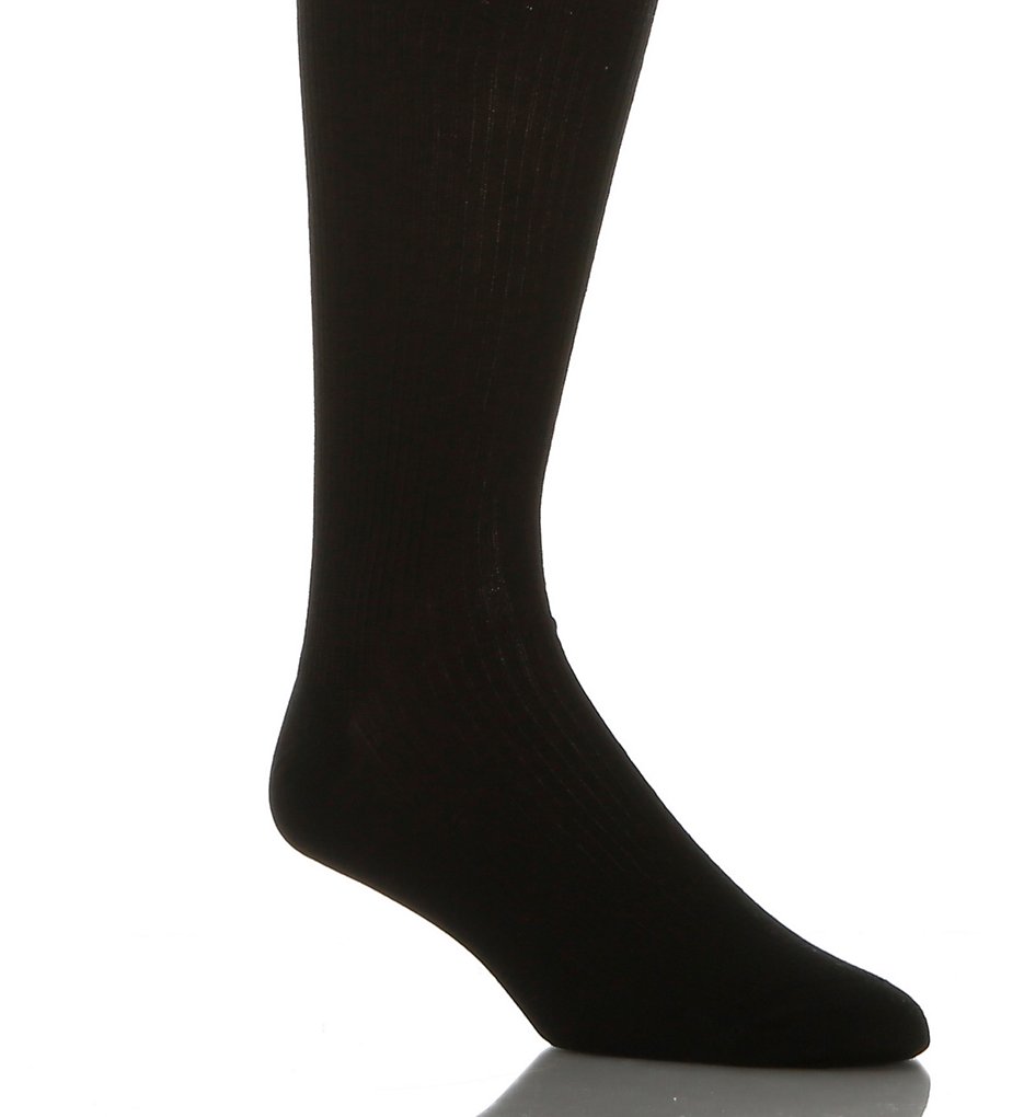 Calvin Klein ACM170 Non-Binding Dress Sock - 3 Pack (Black)