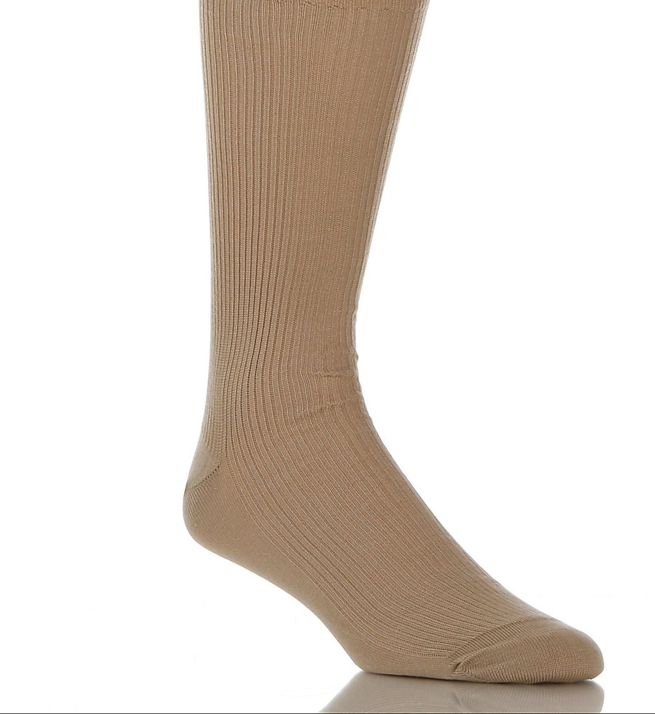 Calvin Klein ACM170 Non-Binding Dress Sock - 3 Pack (Sand)