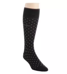 Giza Pin Dot Crew Sock Black O/S