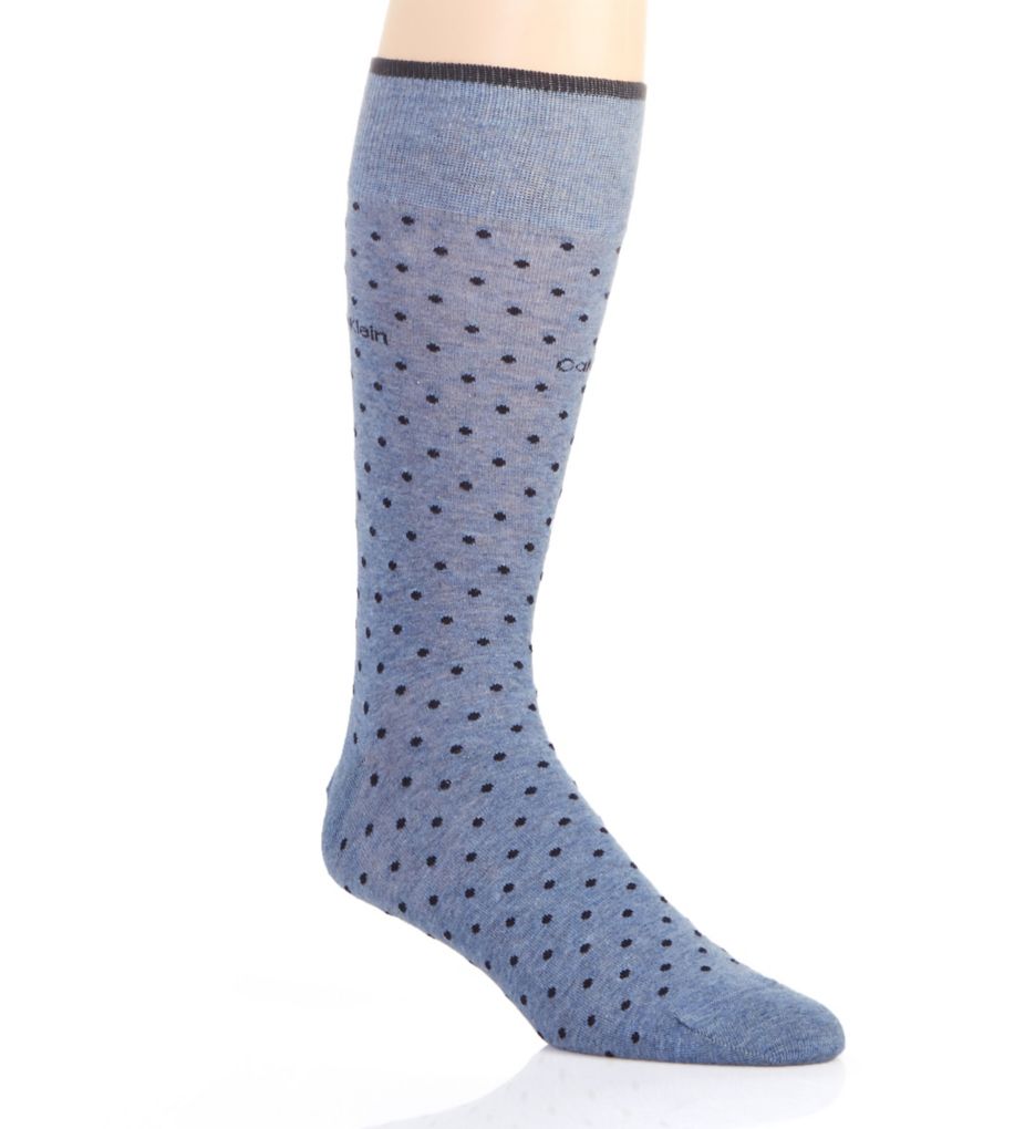 Giza Pin Dot Crew Sock-acs