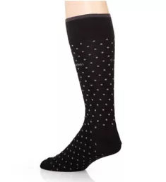 Giza Pin Dot Crew Sock Black O/S