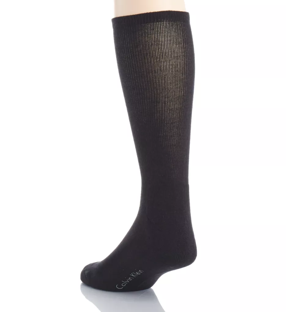 Pima Cotton Blend Socks - 3 Pack Black O/S