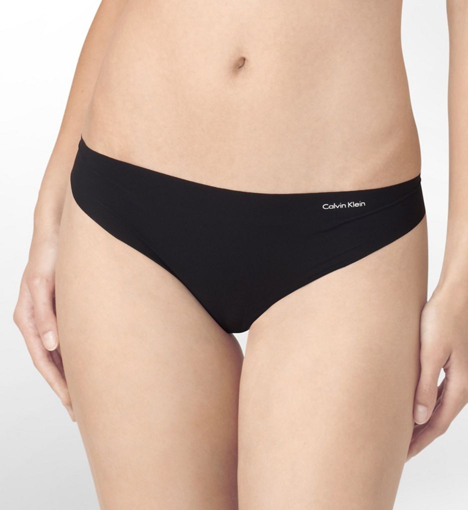 Calvin Klein Invisibles Seamless Thong Panties in Purple