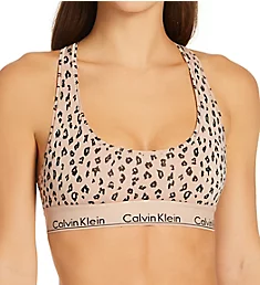 Modern Cotton Unlined Racerback Bralette Savannah Cheetah/Honey XS