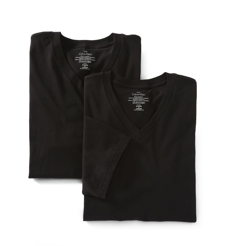 Tall Man 100% Cotton V-Neck - 2 Pack-cs2