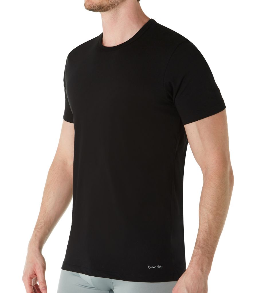 Cotton Classic Slim Fit Crew Neck T-Shirt - 3 Pack