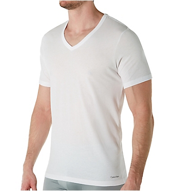 Calvin Klein Cotton Classic Slim Fit V-Neck T-Shirt - 3 Pack