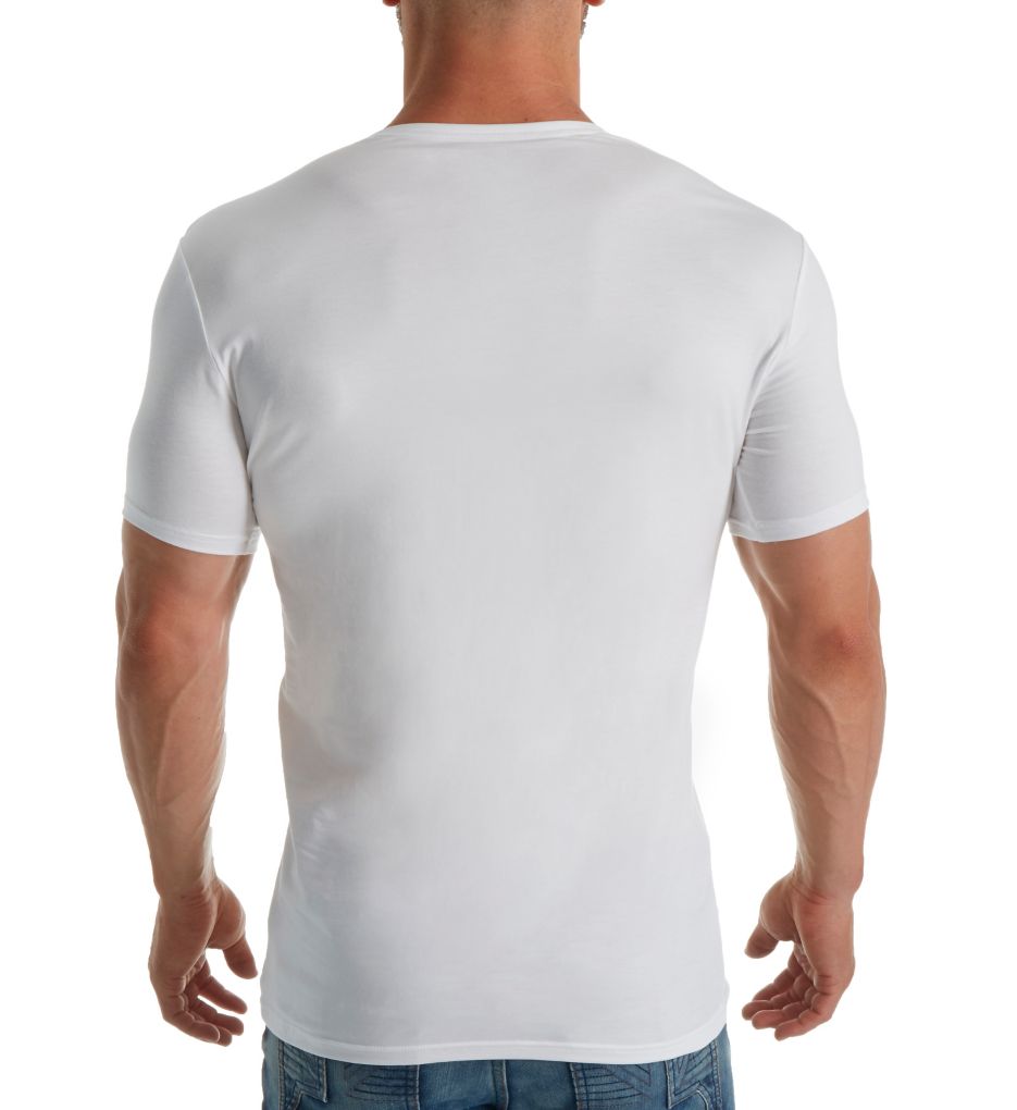 Liquid Stretch Extended Length V-Neck T-Shirt