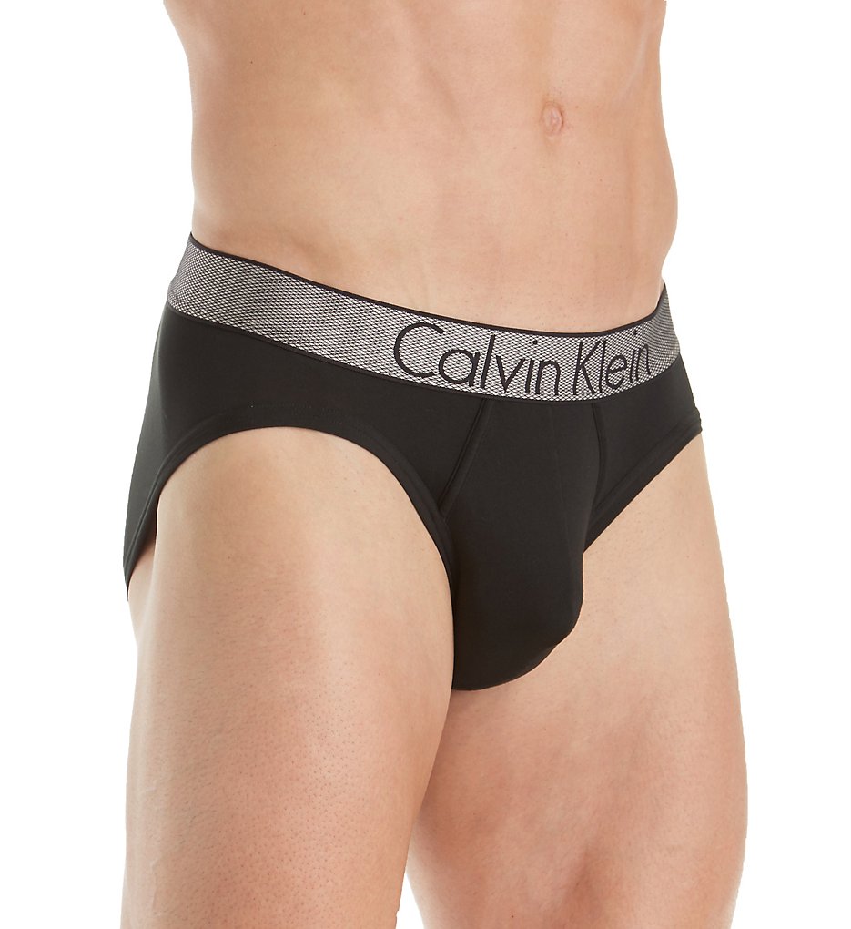 Calvin Klein NB1294 Customized Stretch Hip Briefs (Black)