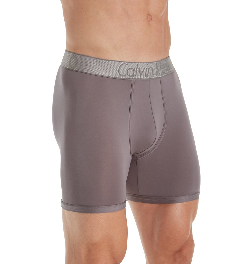 Calvin Klein NB1296 Customized Stretch Boxer Briefs (Grey Sky)