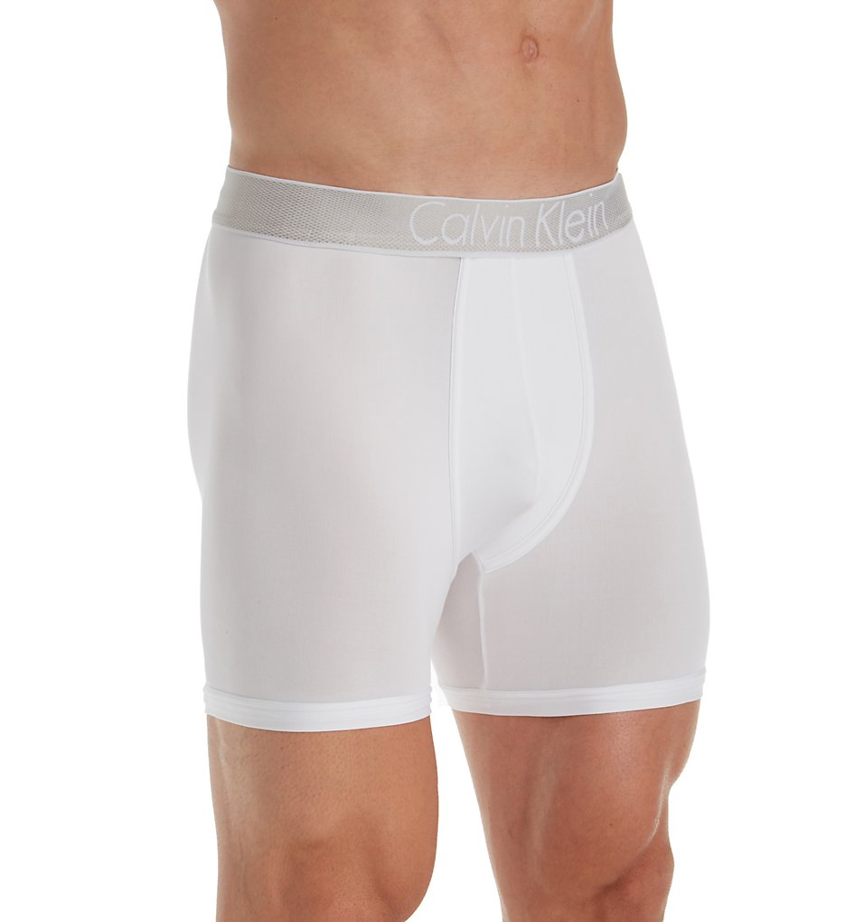 Calvin Klein NB1296 Customized Stretch Boxer Briefs (White)