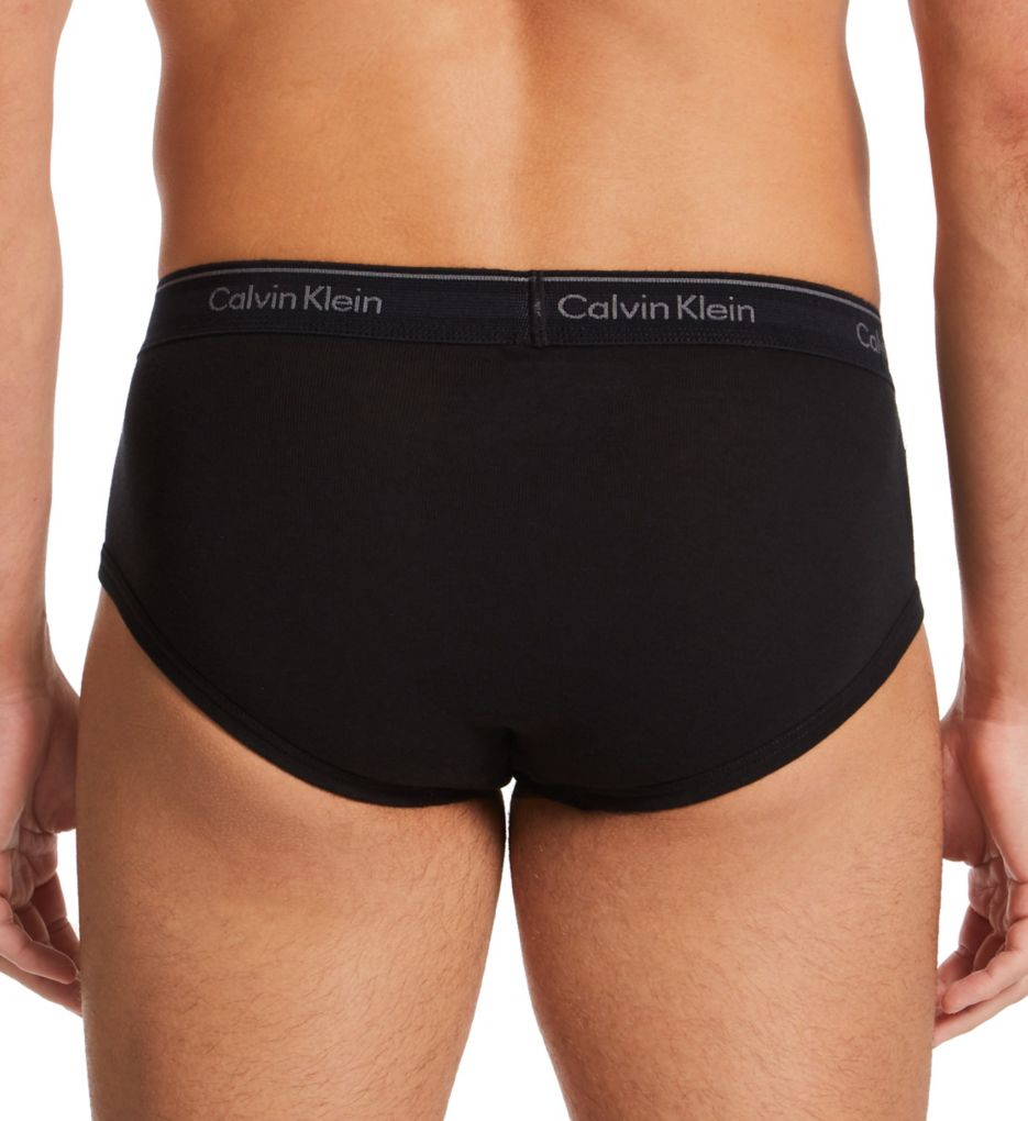 Calvin Klein Men's Cotton Classics 5-Pack Brief, 5 Black, Small