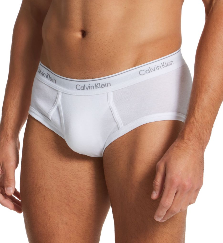 Calvin Klein Cotton Classics Hip Brief 4-Pack Black/White/White/