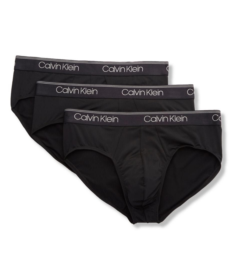 Calvin Klein Micro Stretch Hip Brief 3-Pack Black Multi NB2568-900 at  International Jock