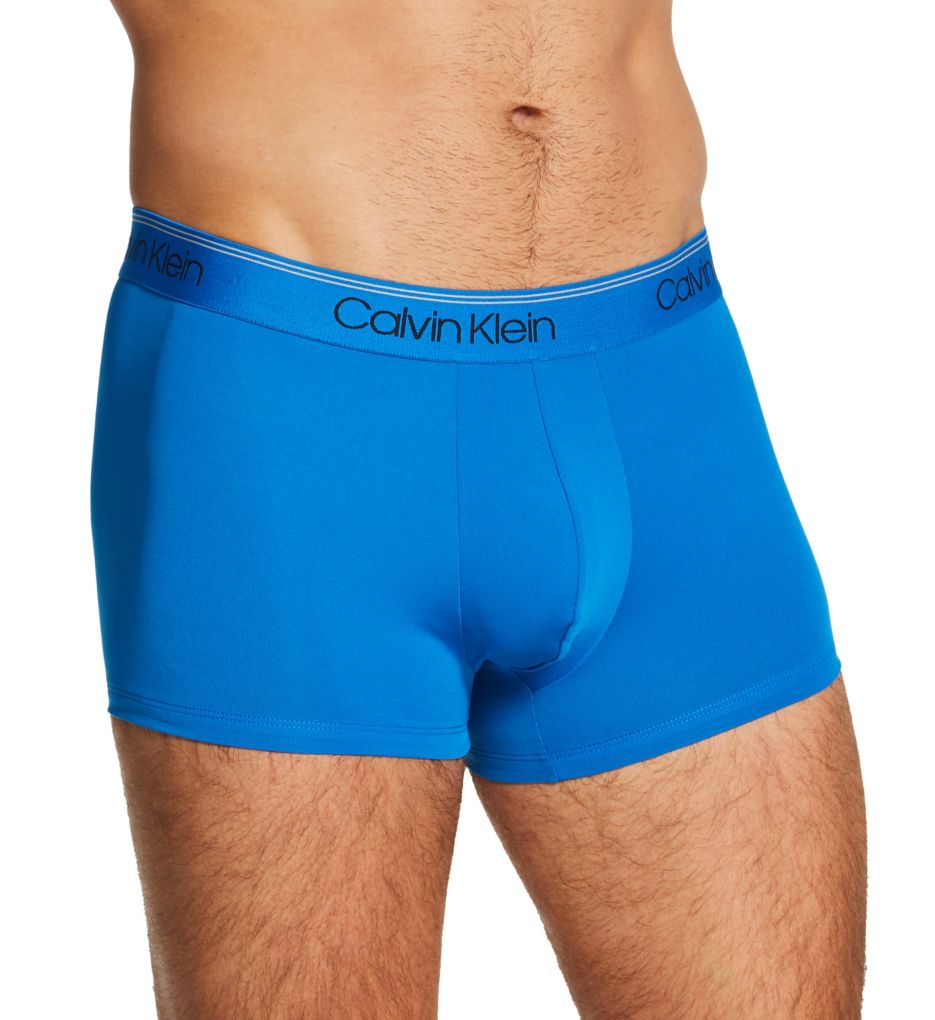 Calvin Klein Micro Stretch Wicking Low Rise Trunk 3-Pack Blues