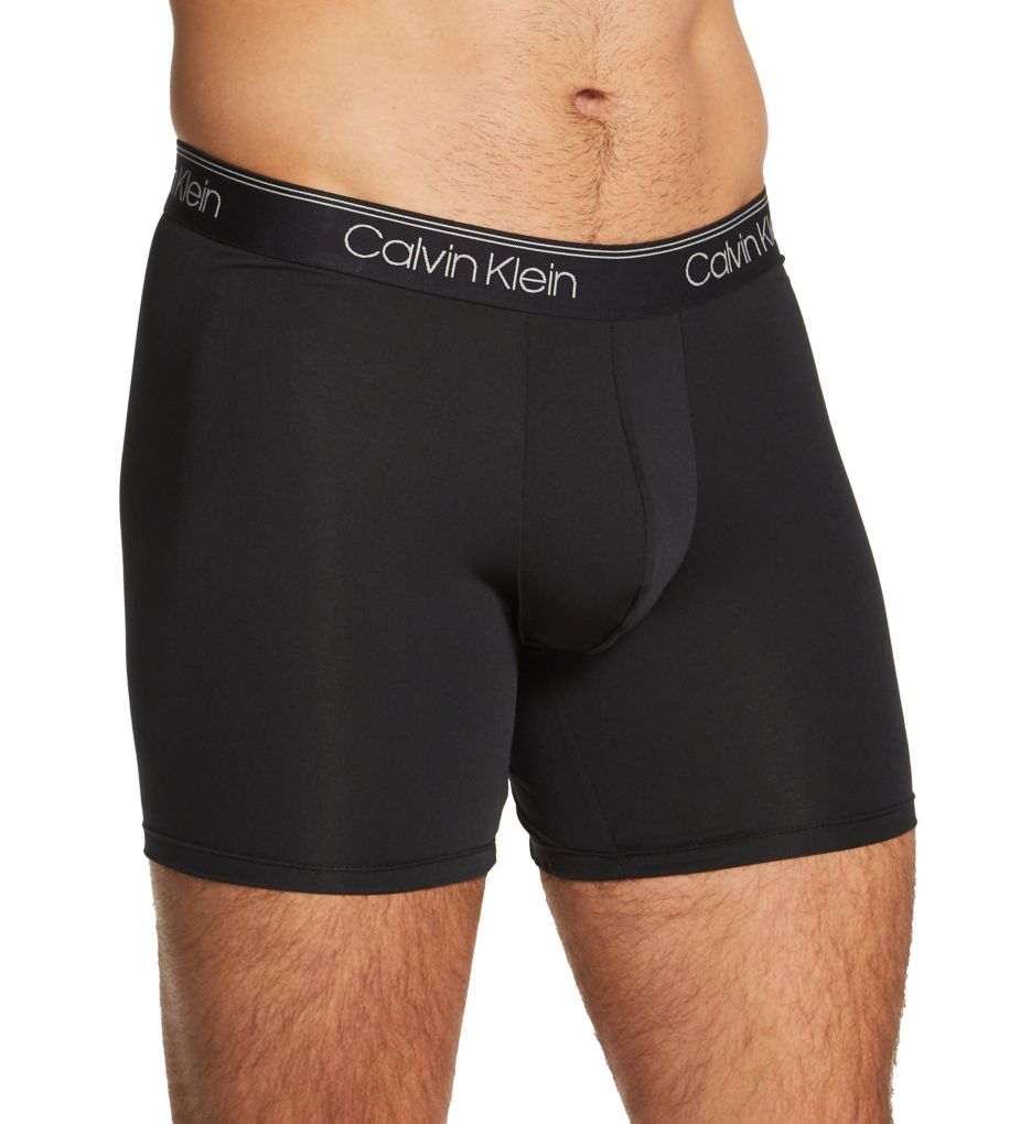 NEW Calvin Klein Microfiber Stretch 3-Pack Boxer Briefs MENS XXL Blue  $47.50