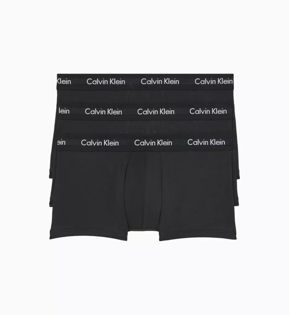 Cotton Stretch Low Rise Trunk - 3 Pack BLK S