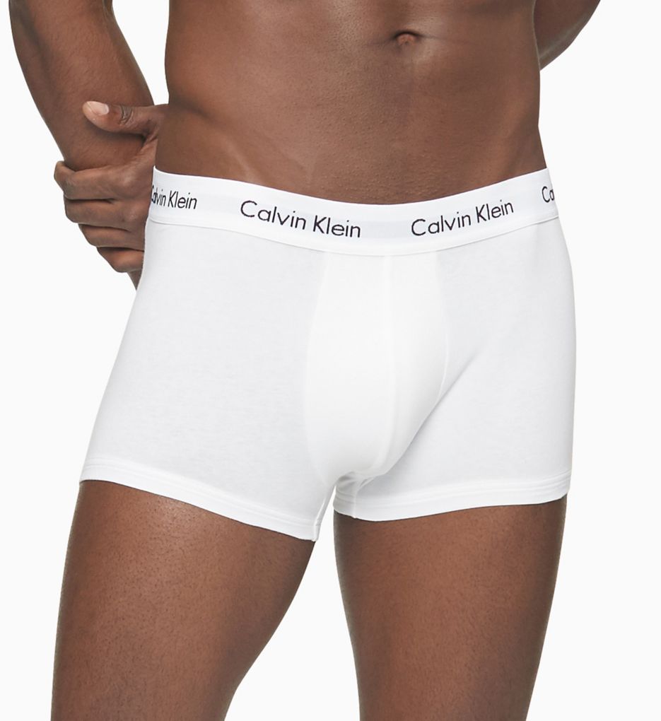 boom ribben dome Calvin Klein Cotton Stretch Low Rise Trunk - 3 Pack NB2614 - Calvin Klein  Trunks