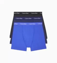 Cotton Stretch Boxer Brief - 3 Pack BkSCA1 L