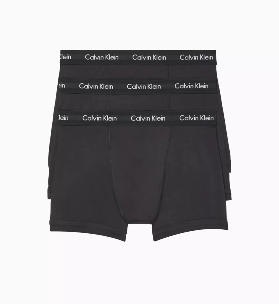 Cotton Stretch Boxer Brief - 3 Pack BLK S