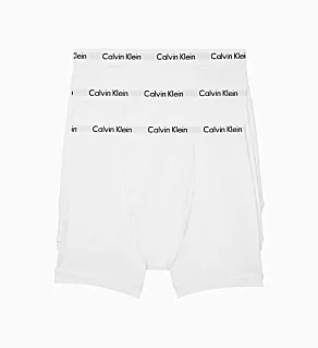 Cotton Stretch Boxer Brief - 3 Pack White XL