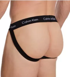 Cotton Stretch Jockstrap - 3 Pack Black/Cocoa/Rouge L