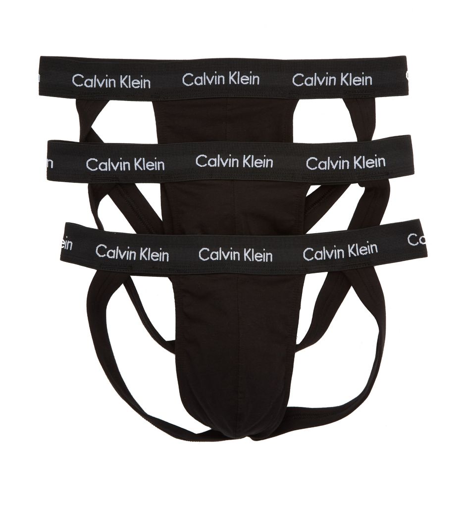 Calvin Klein Underwear JOCK STRAP 3-PACK Black - BLACK, BLACK, BLACK