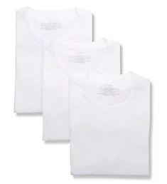 Cotton Stretch Classic Fit Crew T-Shirt - 3 Pack White S