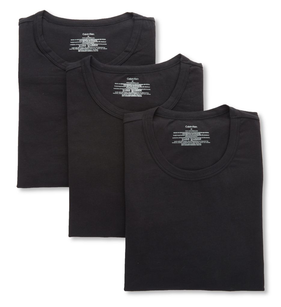Cotton Stretch Classic Fit Crew T-Shirt - 3 Pack by Calvin Klein