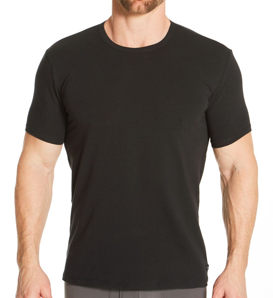 Cotton Stretch Classic Fit Crew T Shirt 3 Pack by Calvin Klein