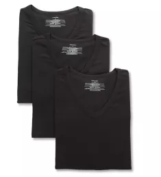 Cotton Stretch Classic Fit V-Neck T-Shirt - 3 Pack