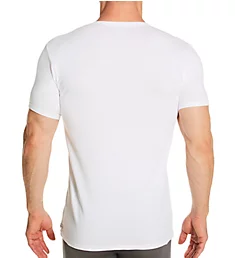 Cotton Stretch Classic Fit V-Neck T-Shirt - 3 Pack WHT S