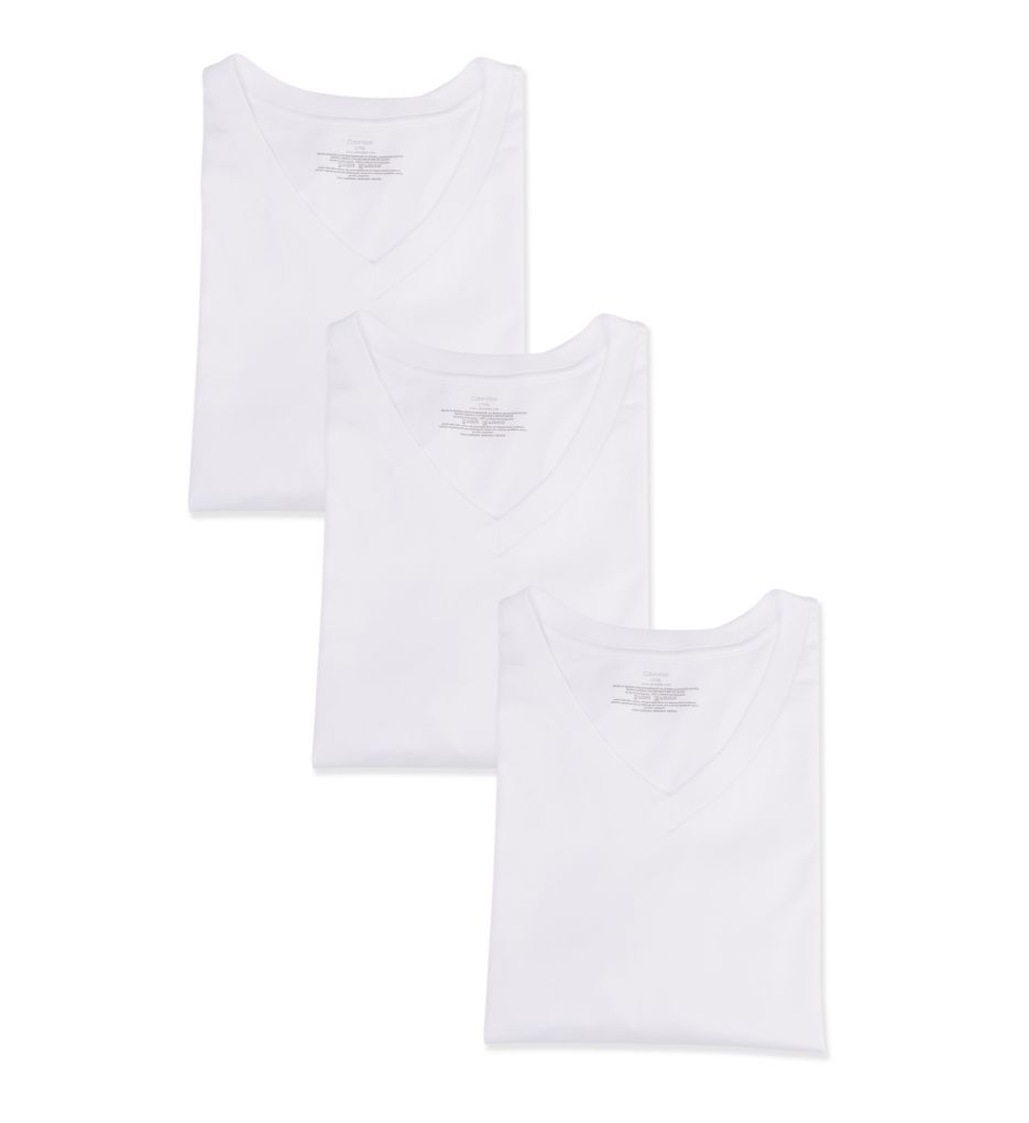 Big & Tall Cotton V-Neck T-Shirt -3 Pack-acs