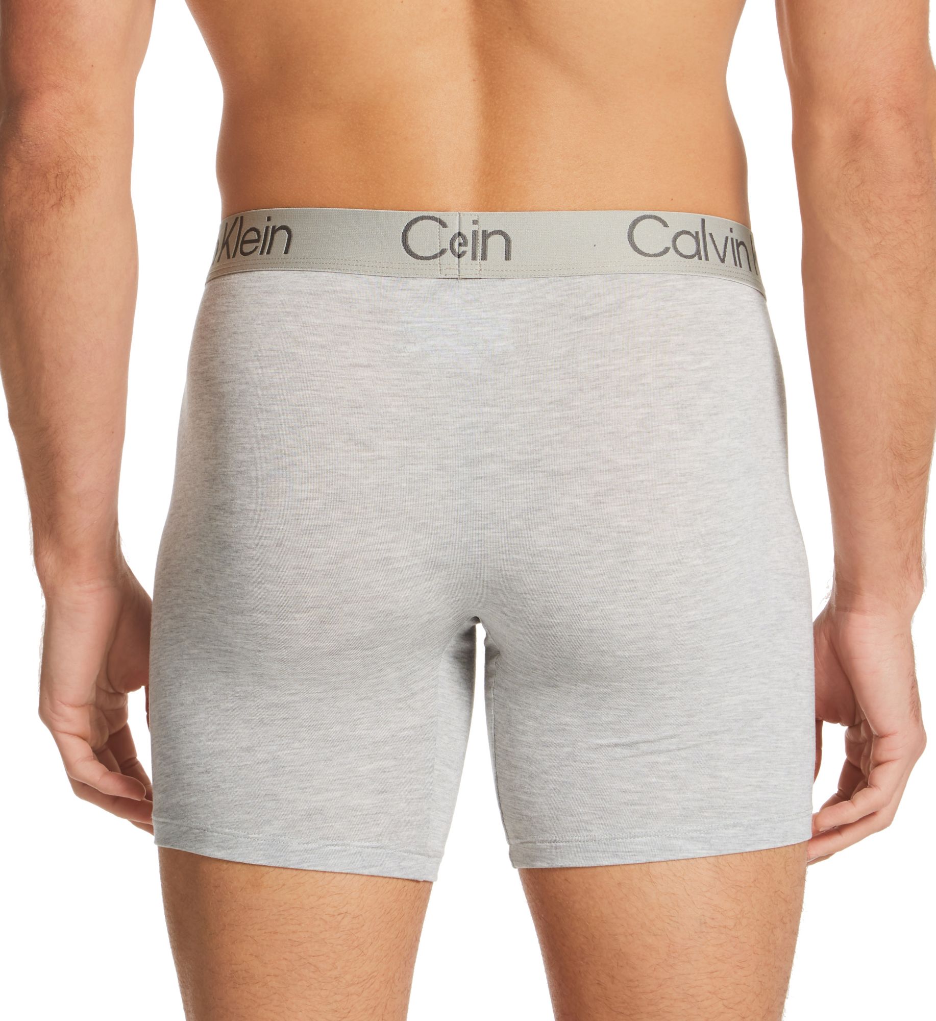 Calvin Klein Ultra-Soft Modern Boxer Brief - 3 Pack Black/Blu/Grey Heather XL  - Image 2